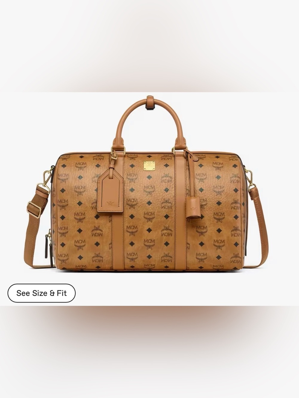 MCM Ottomar Weekender Bag In Visetos